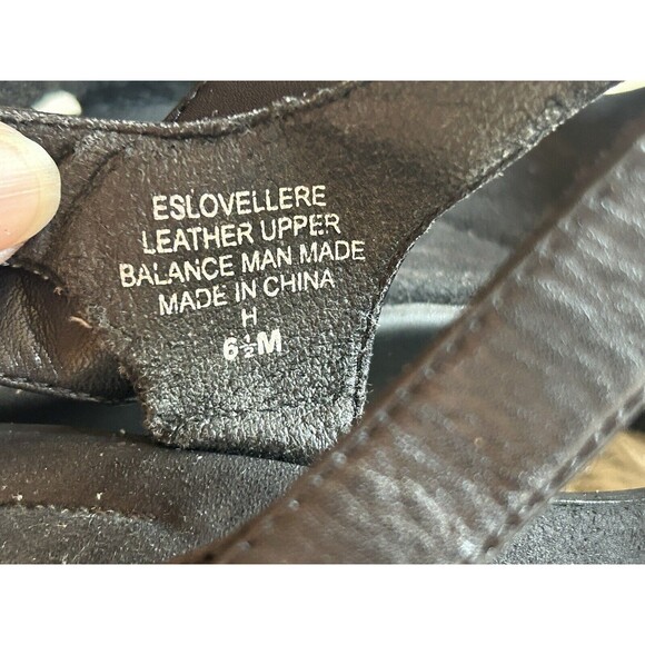 EASYSPIRIT WOMEN’S SIZE 6.5 BLACK SANDALS SUMMER CASUAL - Picture 4 of 9